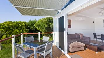 Riverfront Cabin | Balcony