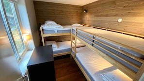 3 bedrooms, blackout drapes, soundproofing, iron/ironing board