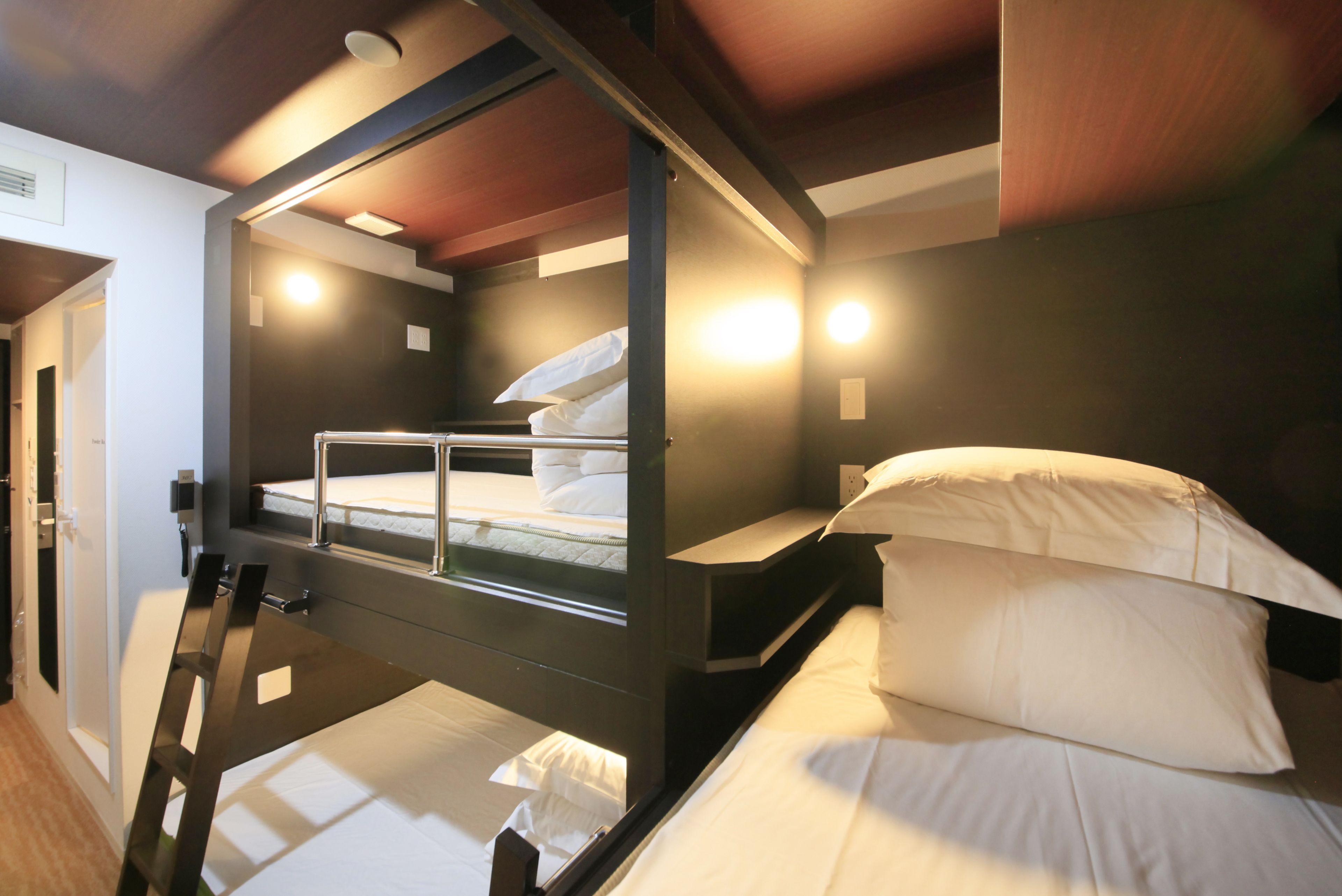 premium bedding, blackout curtains, free wifi, bed sheets