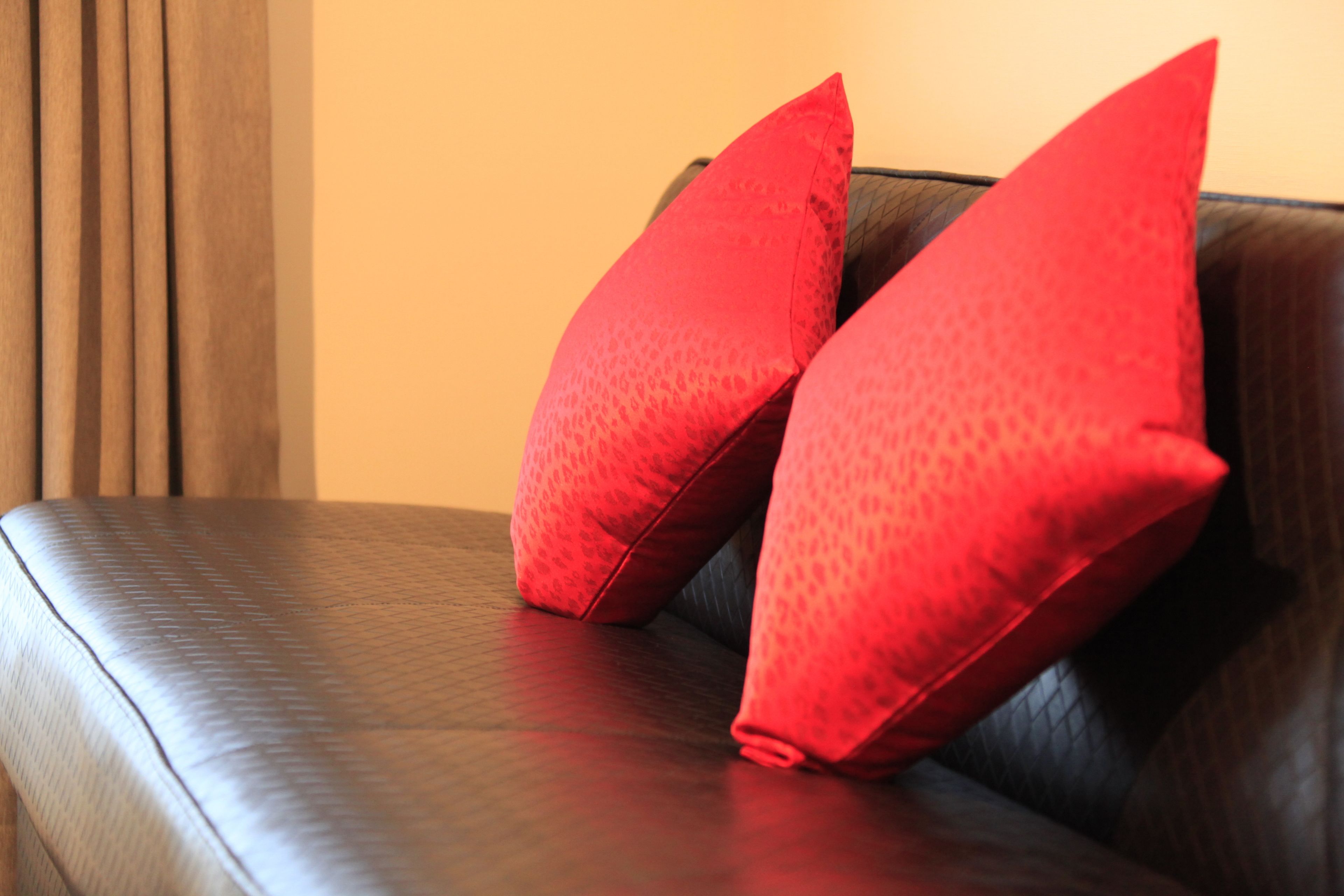 premium bedding, blackout curtains, free wifi, bed sheets