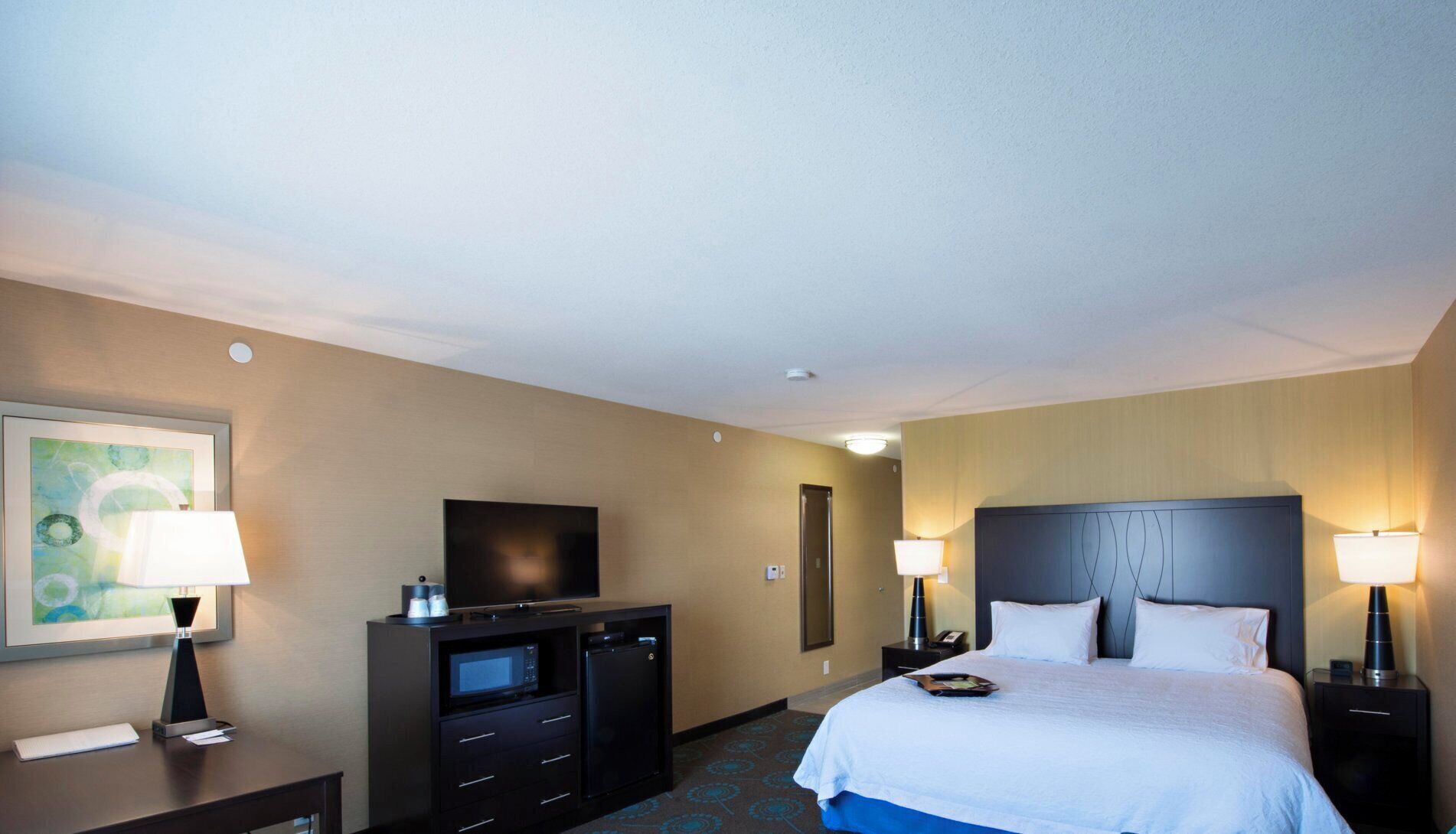 In-room safe, desk, laptop workspace, blackout drapes