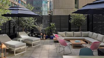 One Bedroom Patio Suite | Premium bedding, minibar, in-room safe, individually decorated