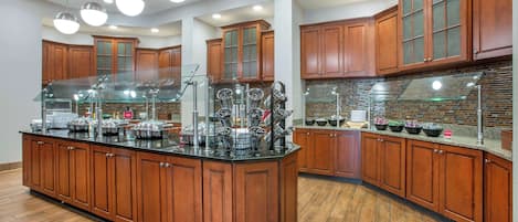 Free daily buffet breakfast