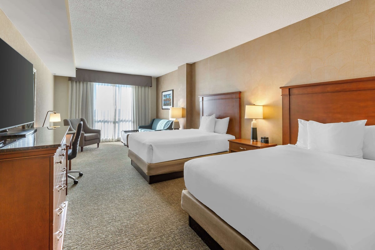in-room safe, desk, blackout curtains, iron/ironing board