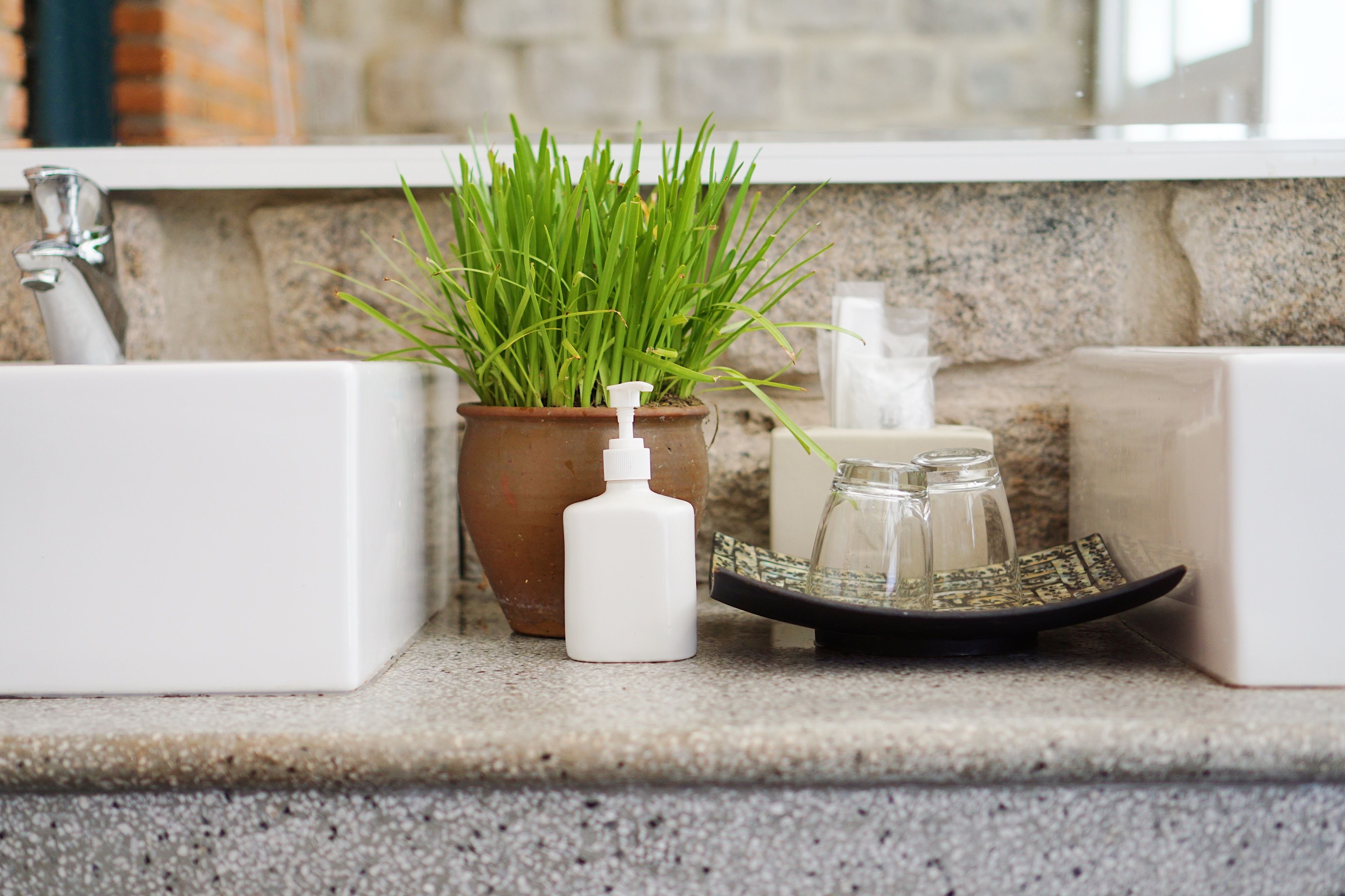 free toiletries, hair dryer, towels