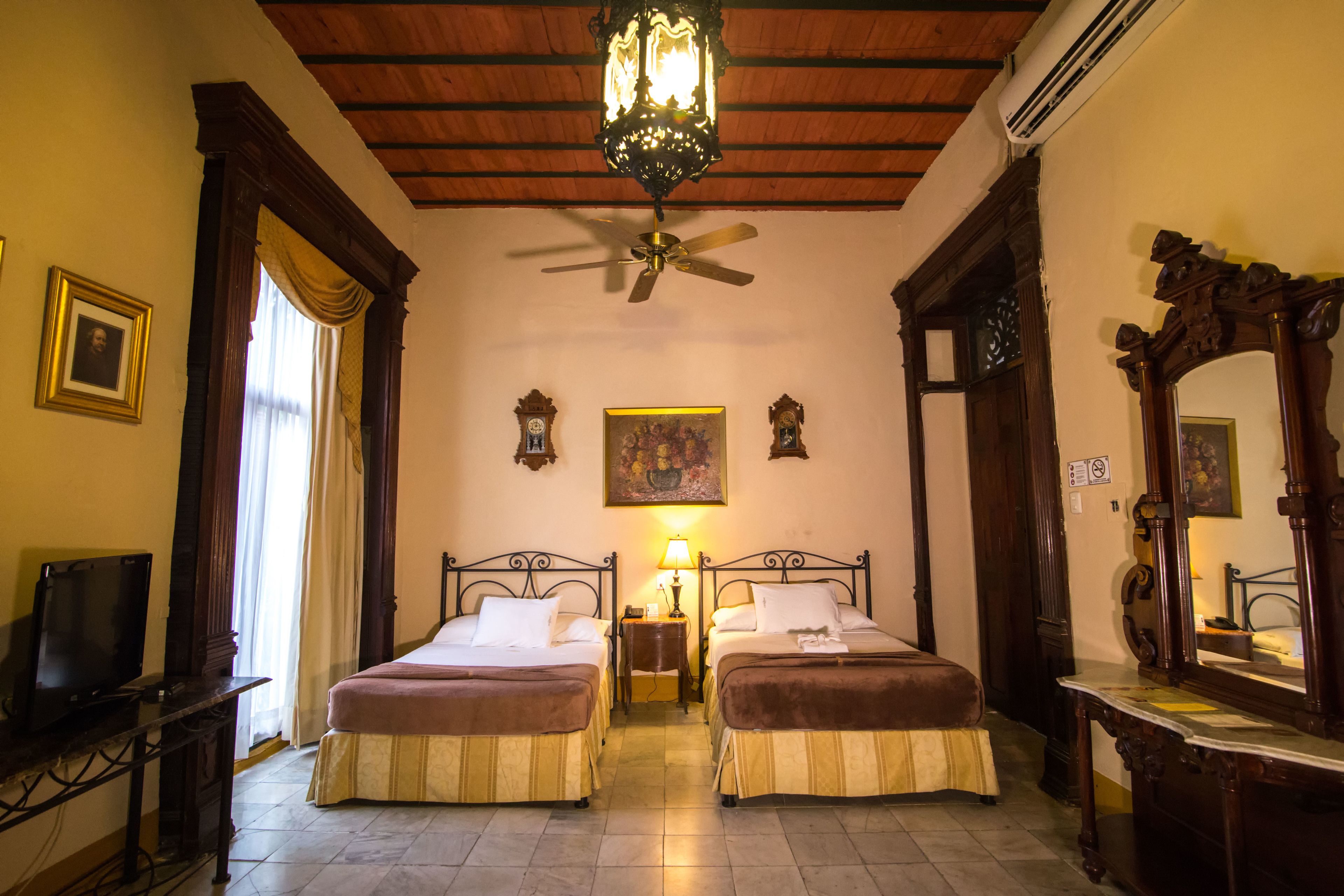 executive suite, 2 double beds | premium bedding, in-room safe, iron/ironing board, free wifi