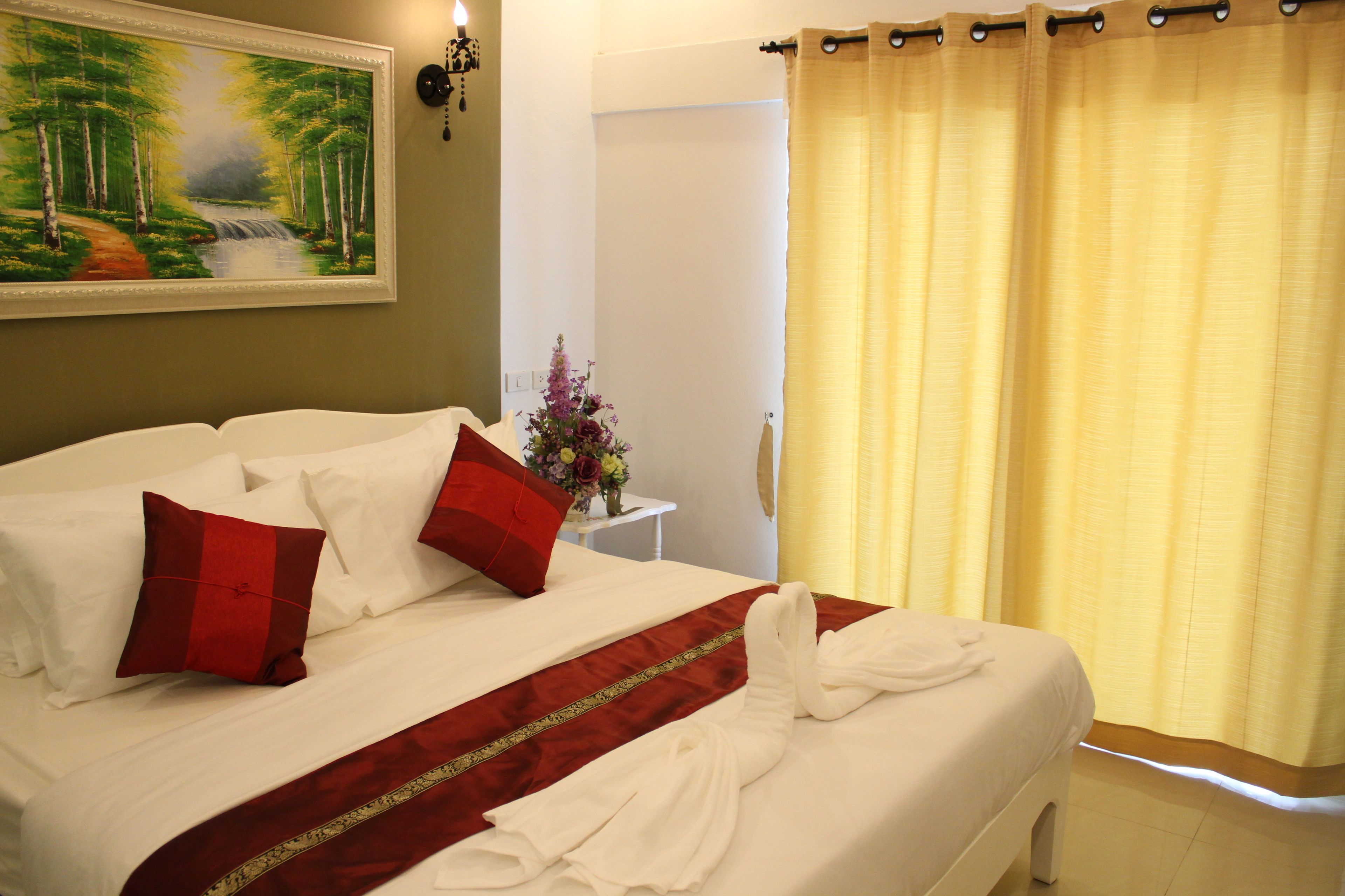 superior room | premium bedding, desk, laptop workspace, rollaway beds