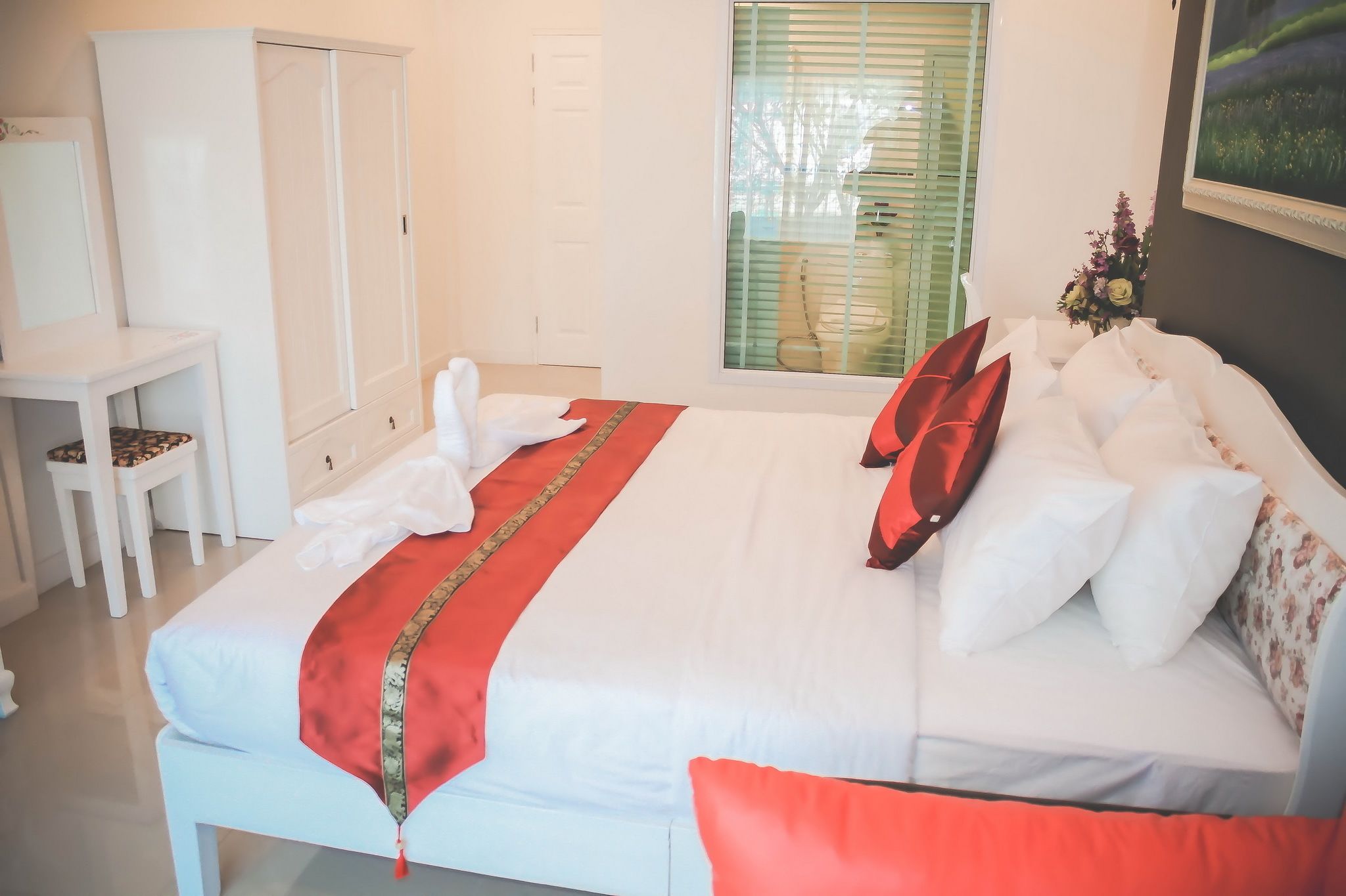 deluxe room | premium bedding, desk, laptop workspace, rollaway beds