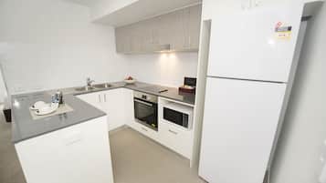 Fridge, microwave, dishwasher, electric kettle