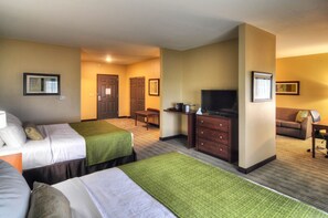 Egyptian cotton sheets, premium bedding, desk, laptop workspace