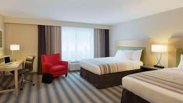 Room, 2 Queen Beds, Non Smoking | 1 bedroom, in-room safe, desk, laptop workspace