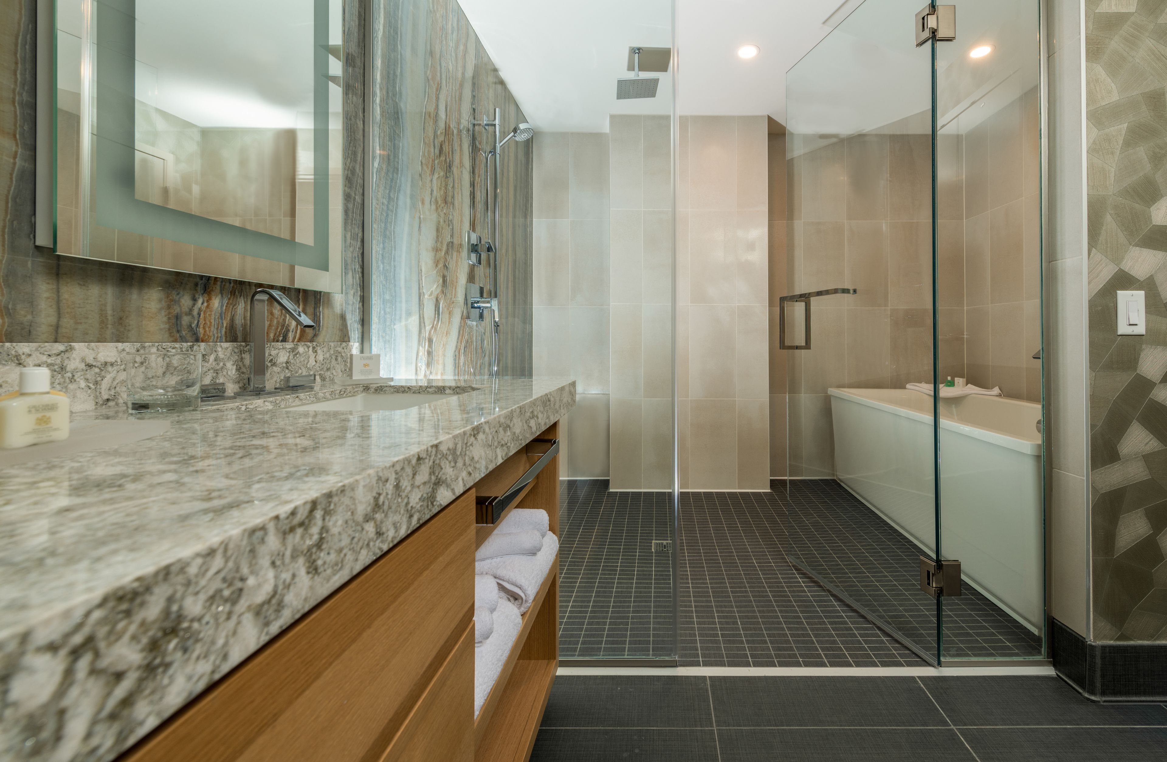 free toiletries, hair dryer, towels, soap