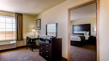 Premium bedding, pillow-top beds, in-room safe, desk