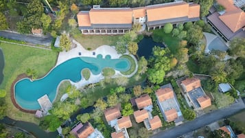 Vue depuis lâhĂ©bergement