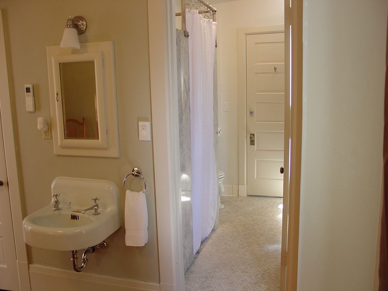 suite, 1 king bed with sofa bed (w/ marble shower) | bathroom | free toiletries, hair dryer, bathrobes, towels