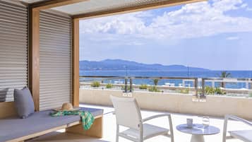 Vue sur la plage/lâocĂ©an