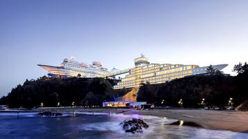 Private beach, beach cabanas, sun-loungers, beach umbrellas