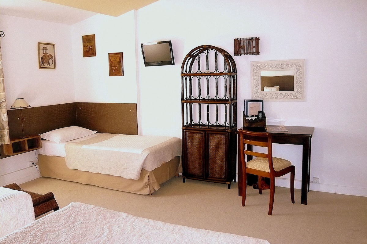 family room | in-room safe, individually decorated, desk, blackout curtains