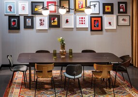 Área de estar no saguão