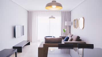 2 Schlafzimmer, Zimmersafe, Verdunkelungsvorhänge, Bügeleisen/Bügelbrett