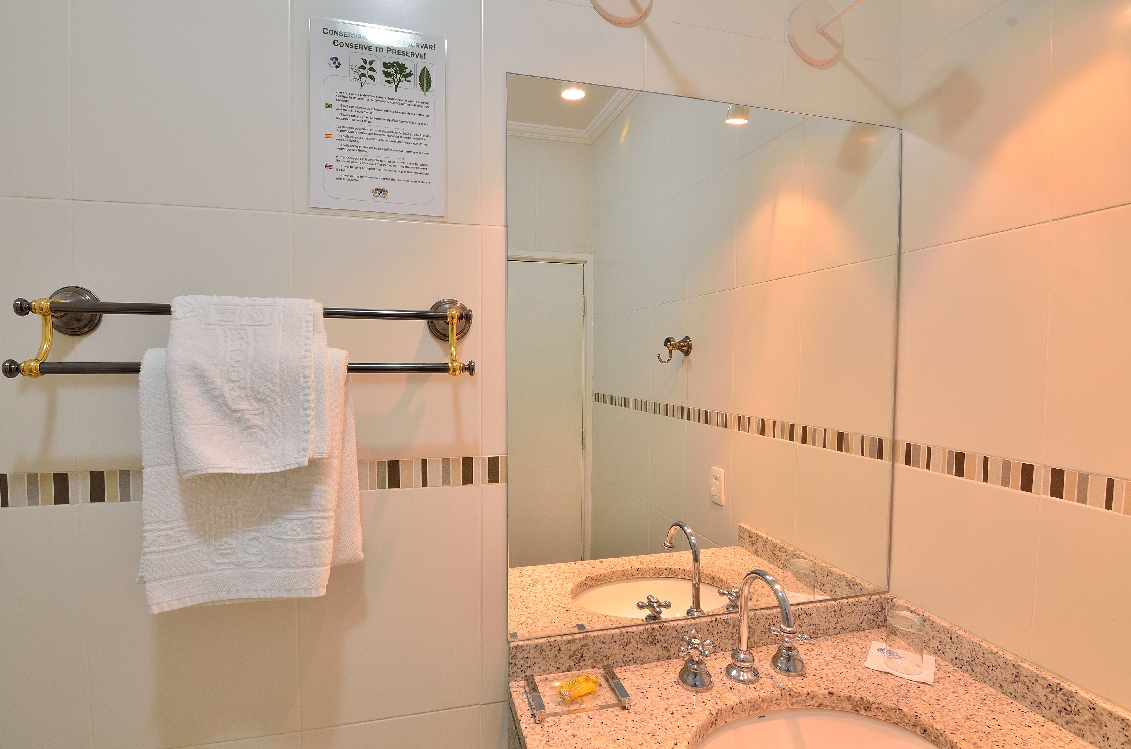 single room | bathroom | shower, hair dryer, towels, soap