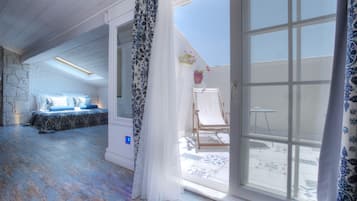 Penthouse Suite | Sábanas de algodón egipcio, edredón, camas con pillow-top y minibar