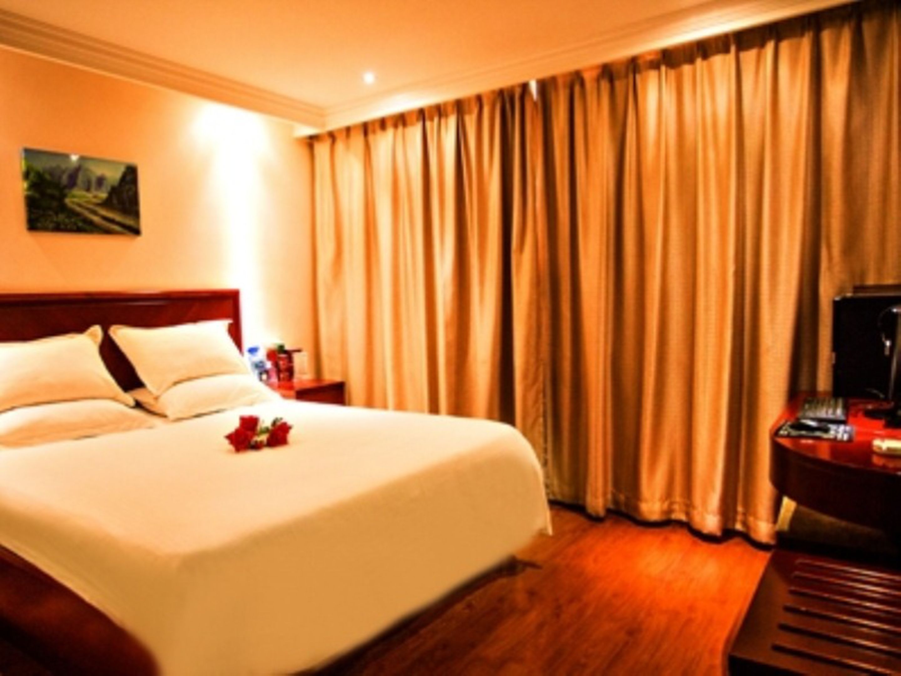 Blackout drapes, iron/ironing board, free WiFi