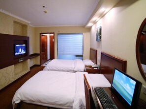 Blackout curtains, iron/ironing board, free WiFi