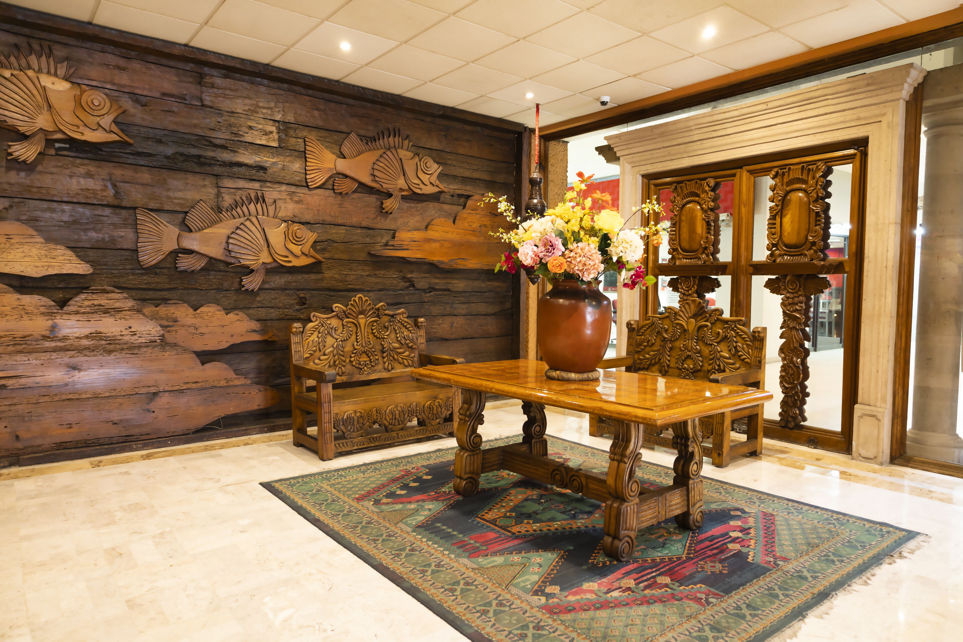 Sala de estar en el lobby