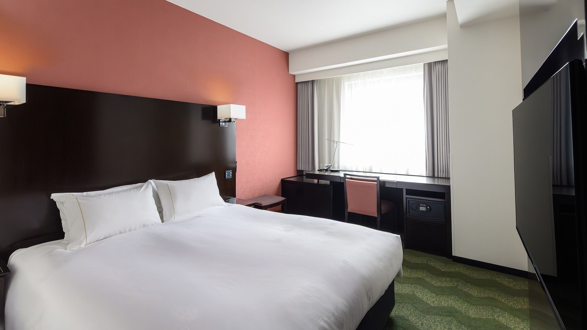 In-room safe, desk, blackout curtains, iron/ironing board (on request)