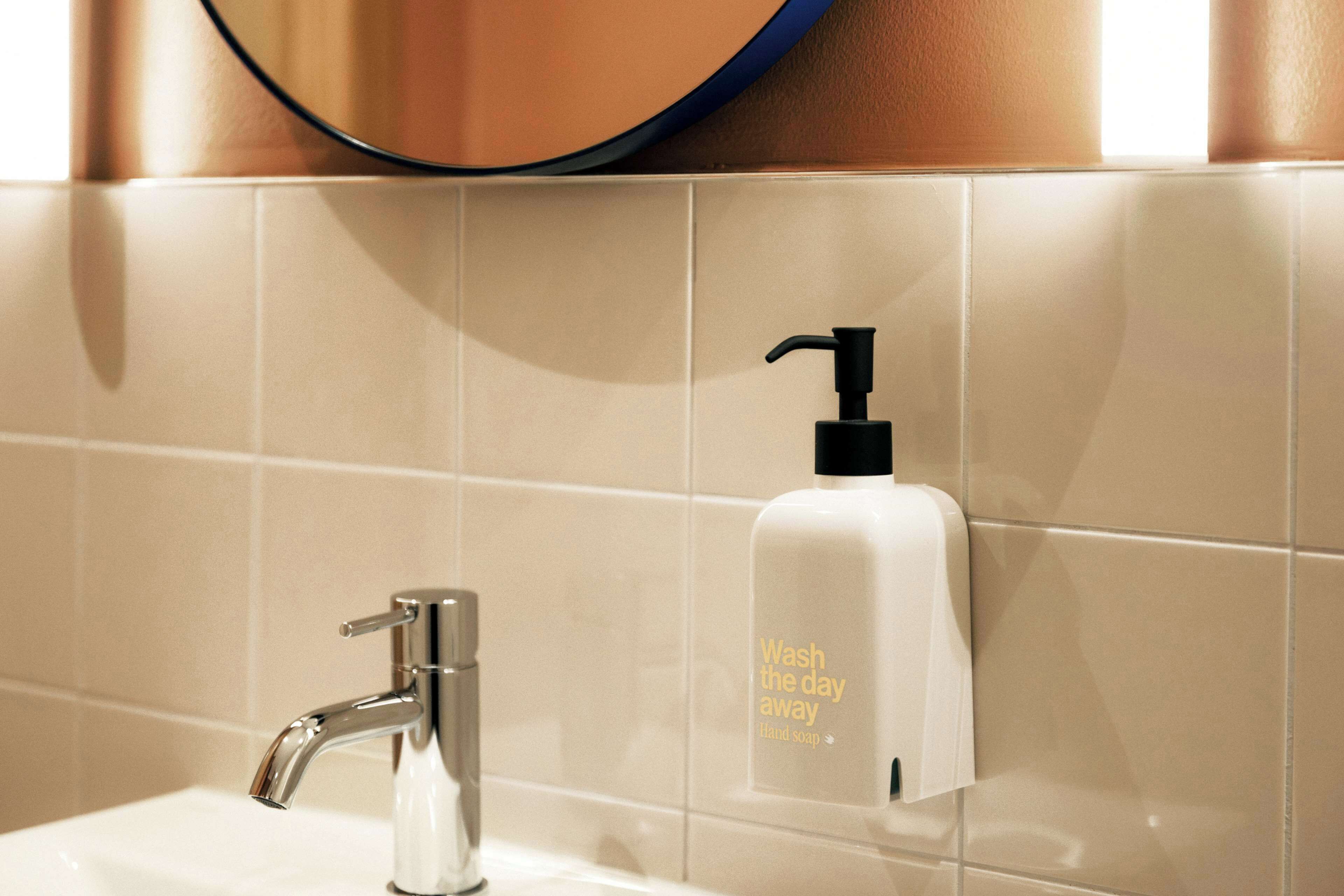 shower, rainfall showerhead, hair dryer, towels