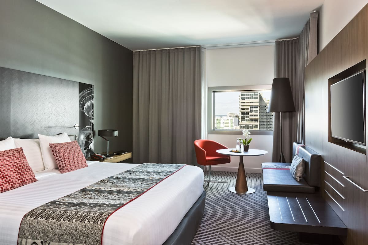 1 bedroom, premium bedding, desk, blackout drapes