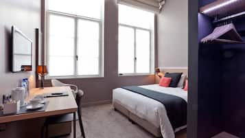 Premium bedding, minibar, desk, soundproofing