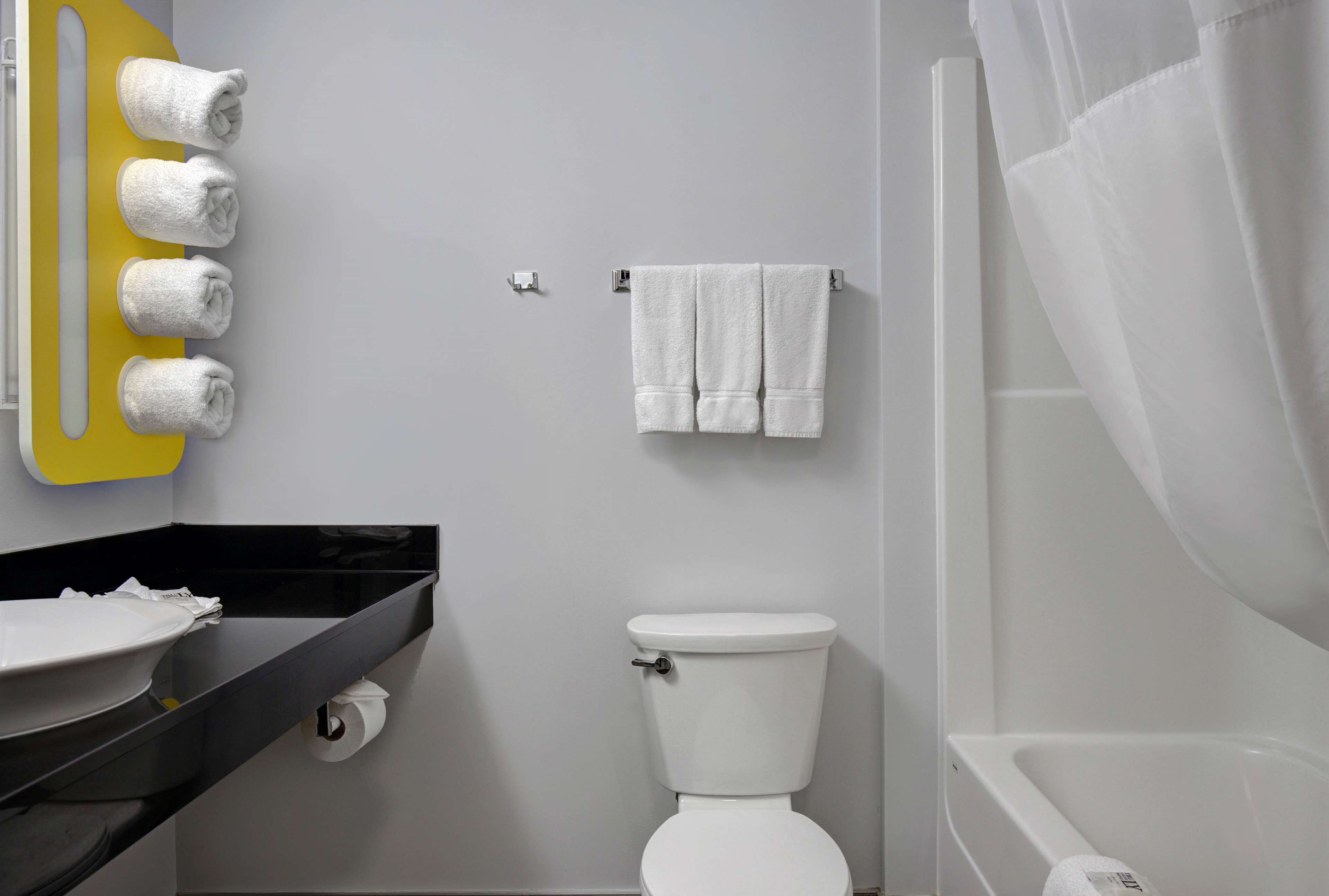 Free toiletries, hair dryer, towels
