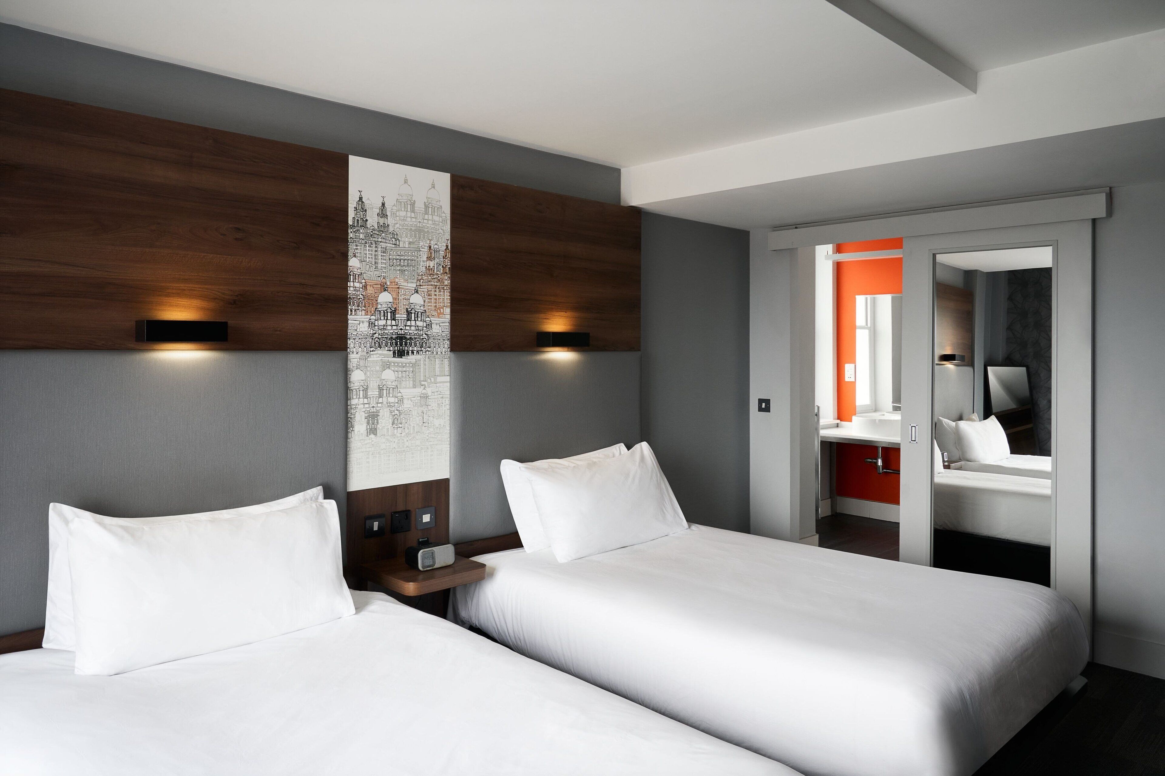 aloft, twin room, 2 single beds | premium bedding, in-room safe, desk, iron/ironing board