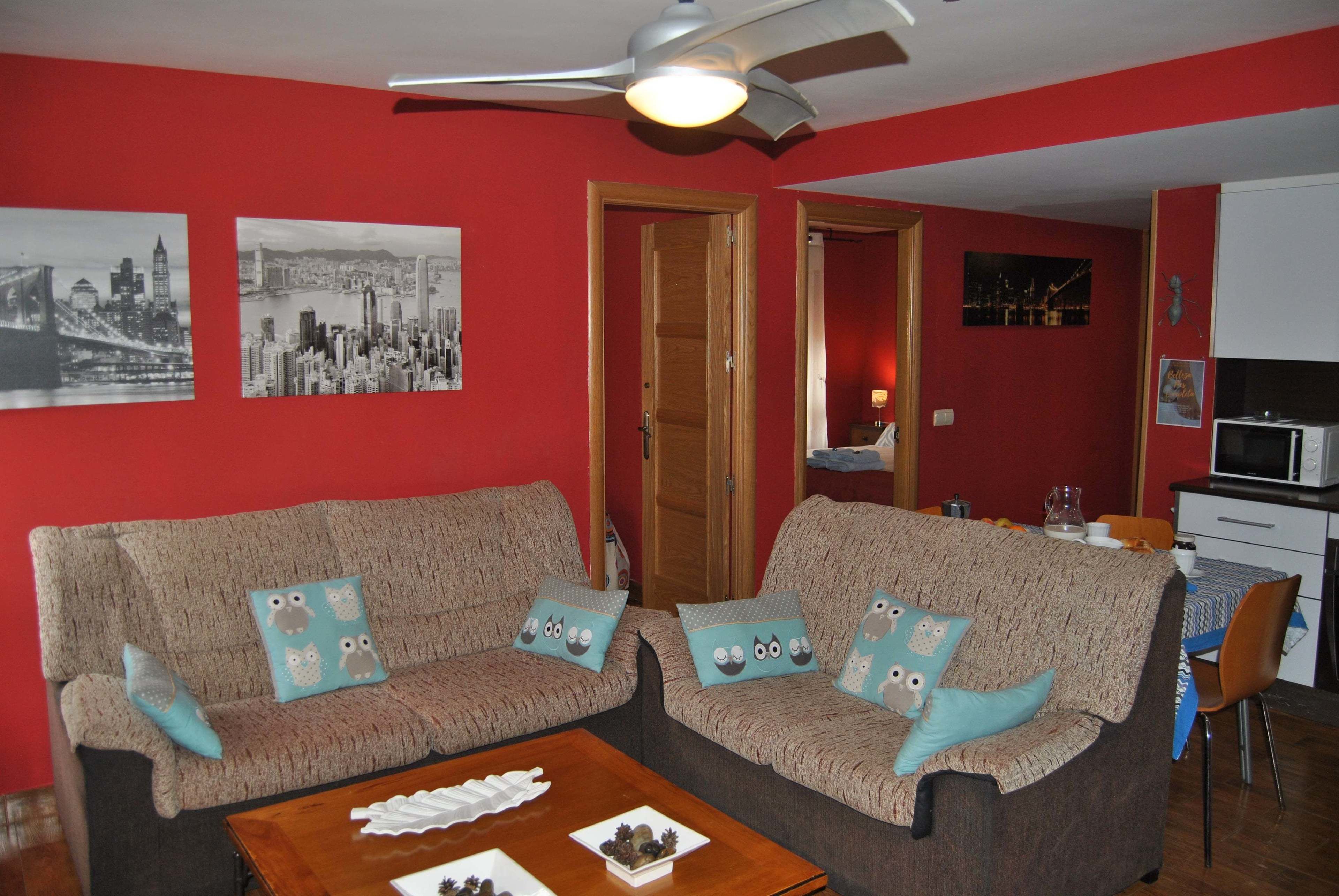 Deluxe Apartment, 2 Bedrooms, Mountain View, Mountainside | Living area | 47-inch flat-screen TV with digital channels, TV, DVD player