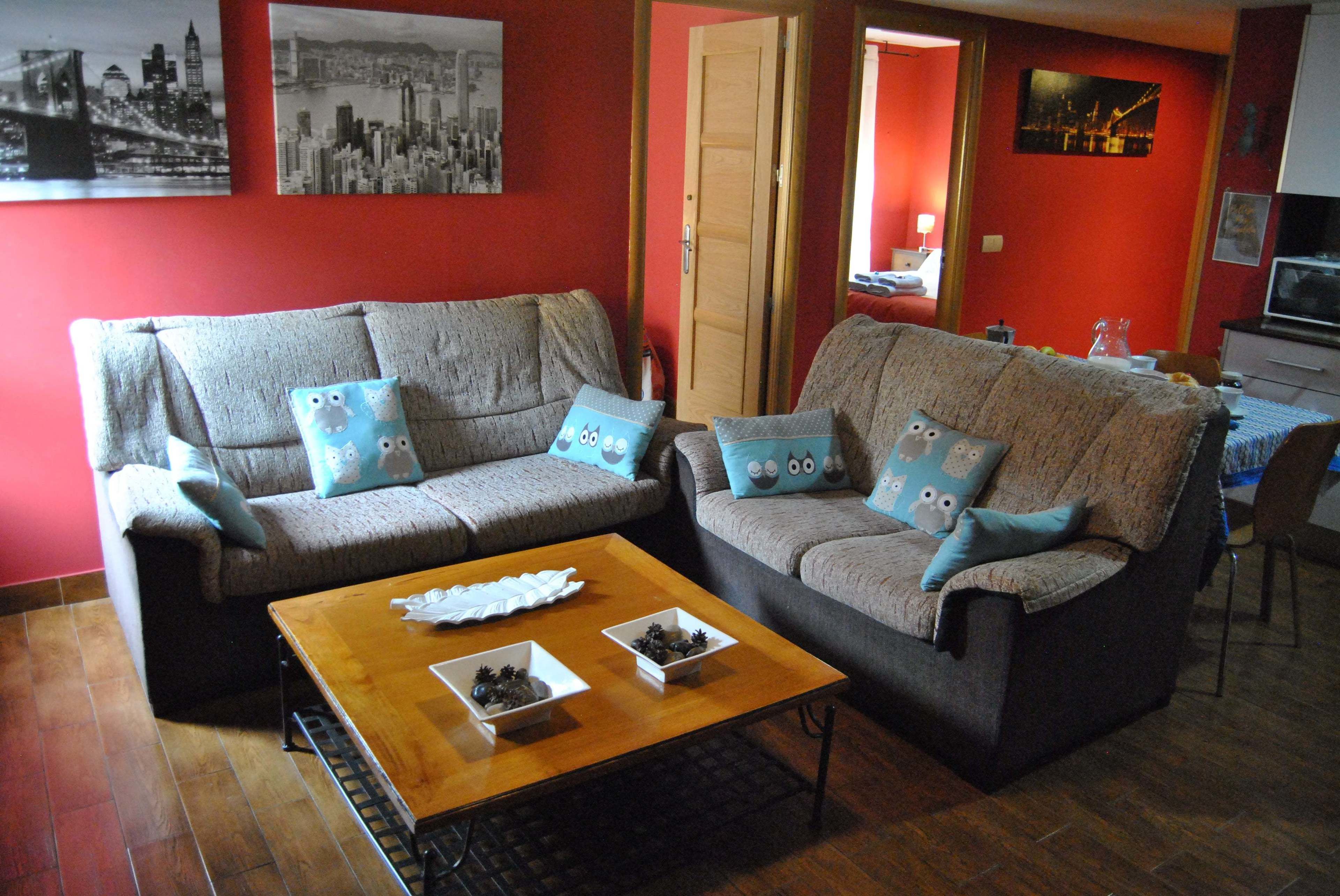 deluxe apartment, 2 bedrooms, mountain view, mountainside | living area | 47-inch flat-screen tv with digital channels, tv, dvd player