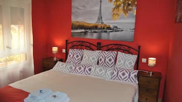 Departamento Deluxe, 2 habitaciones, vista a la montaña, junto a la montaña | Sábanas de algodón egipcio, ropa de cama de alta calidad y edredón