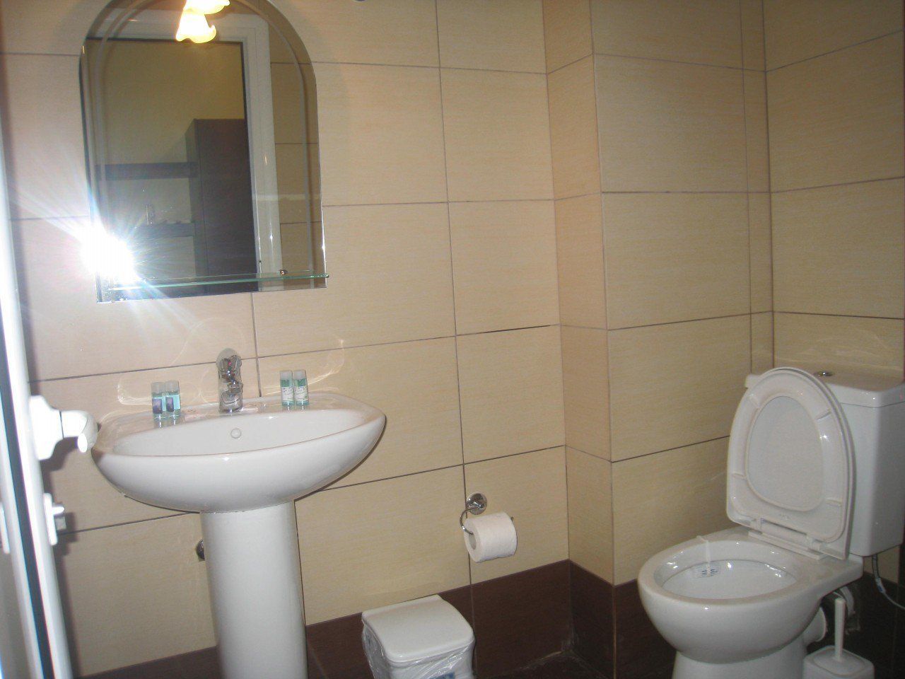 free toiletries, hair dryer, bathrobes, slippers