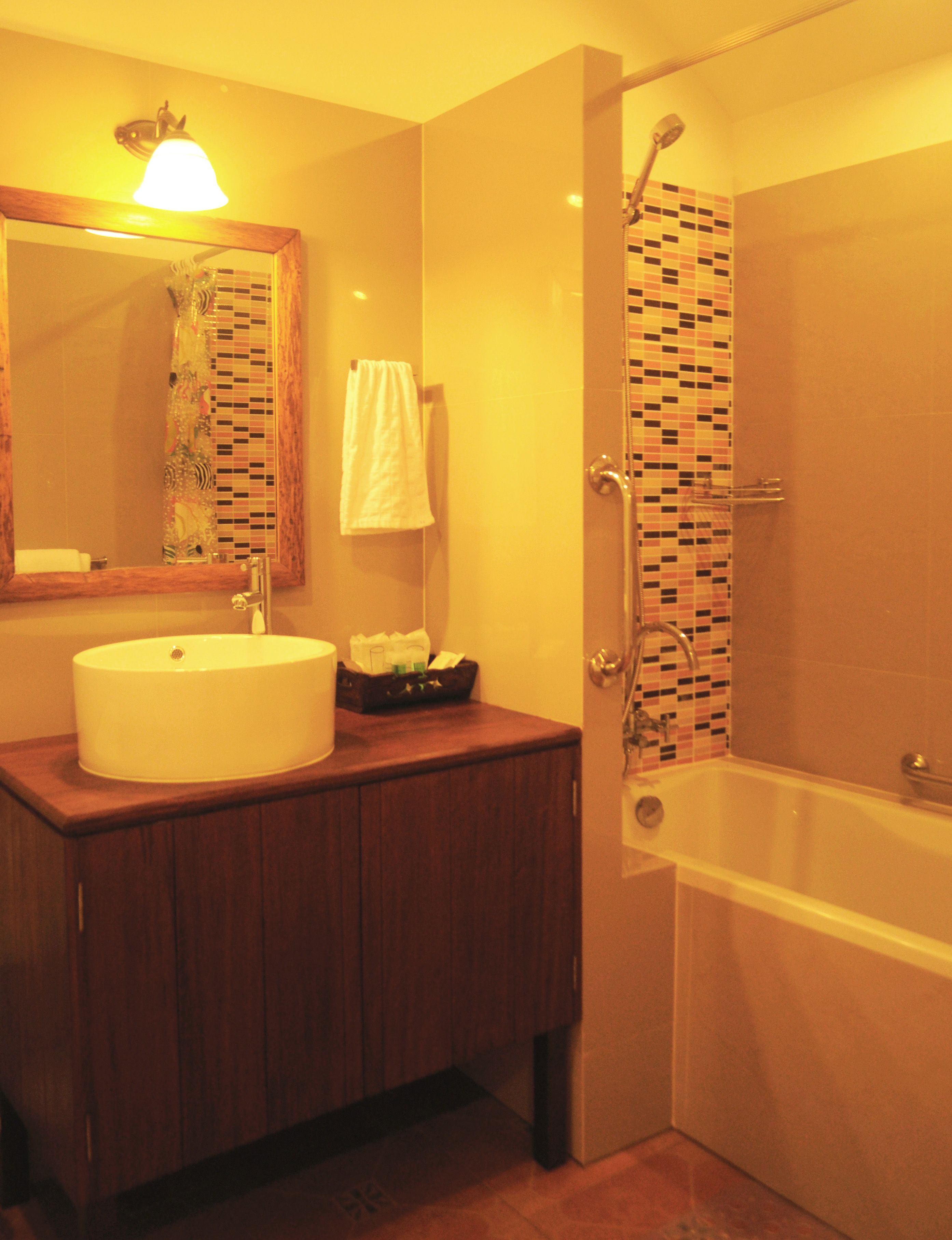 free toiletries, hair dryer, bathrobes, slippers