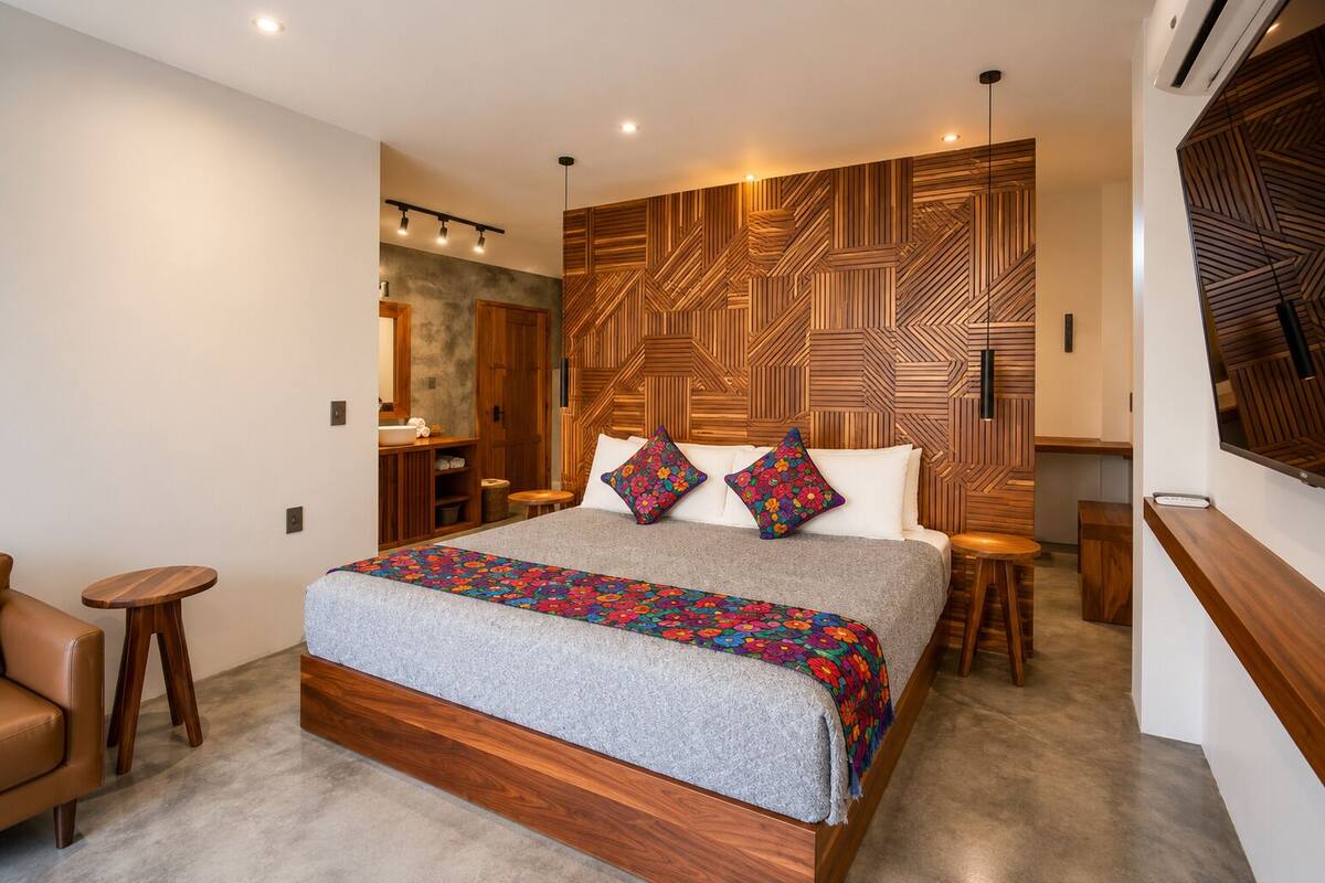 Panoramic Studio Suite, 1 Bedroom, Terrace, City View | Laptop workspace, iron/ironing board (on request), free WiFi, bed sheets