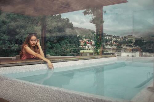 Piscine sur le toit