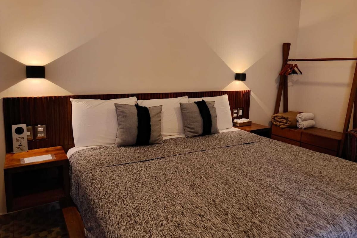 Junior Apartment, 1 King Bed, Kitchenette, Mountain View | Laptop workspace, iron/ironing board, free WiFi, bed sheets