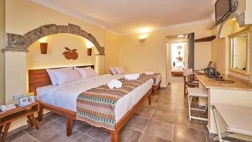 Premium bedding, minibar, in-room safe, desk