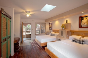 Standard Room, 2 Queen Beds, Patio, Garden View | Individually decorated, individually furnished, free WiFi, bed sheets