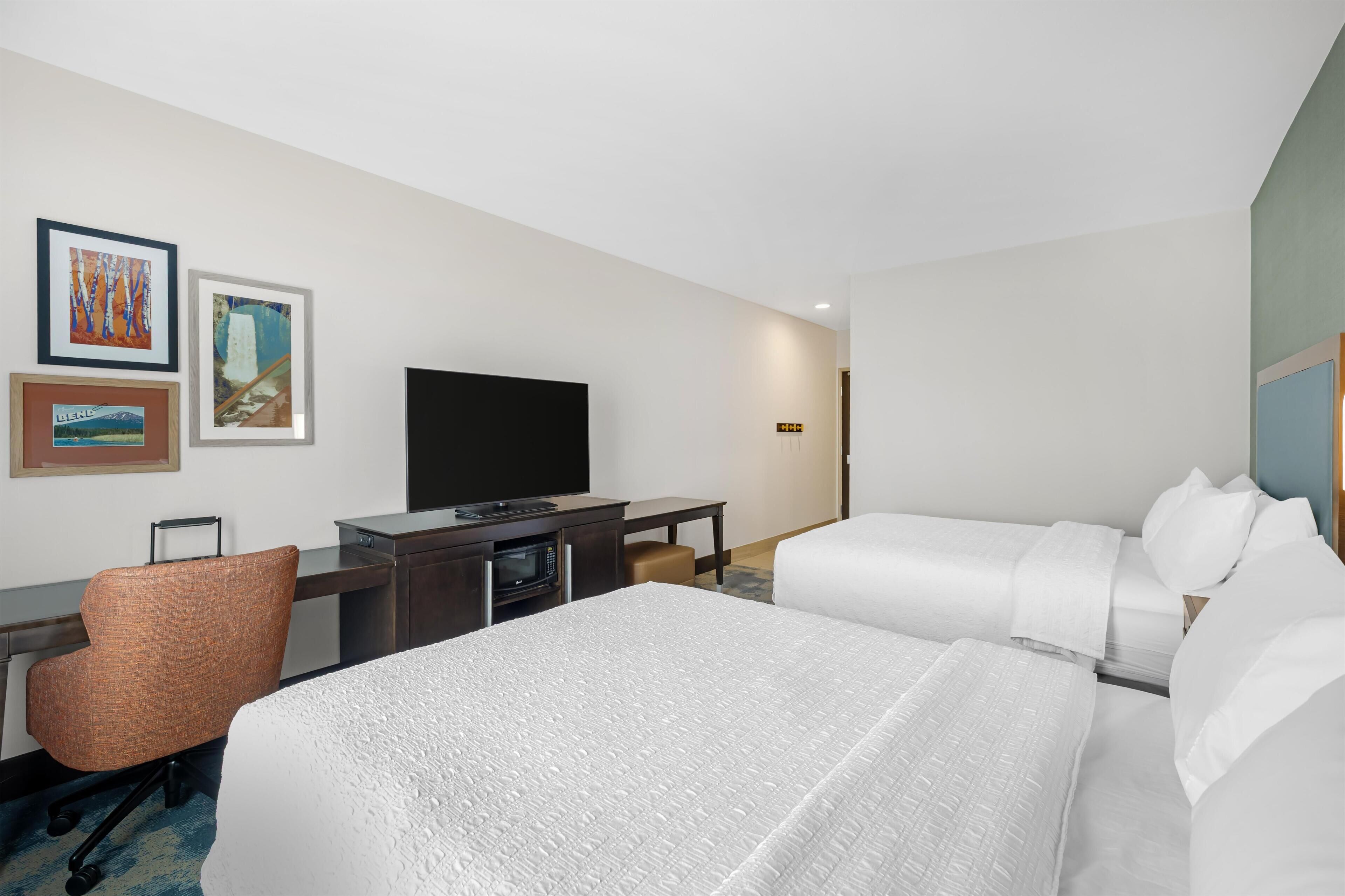 Room, 2 Queen Beds, Accessible | Blackout drapes, iron/ironing board, WiFi (free), alarm clocks