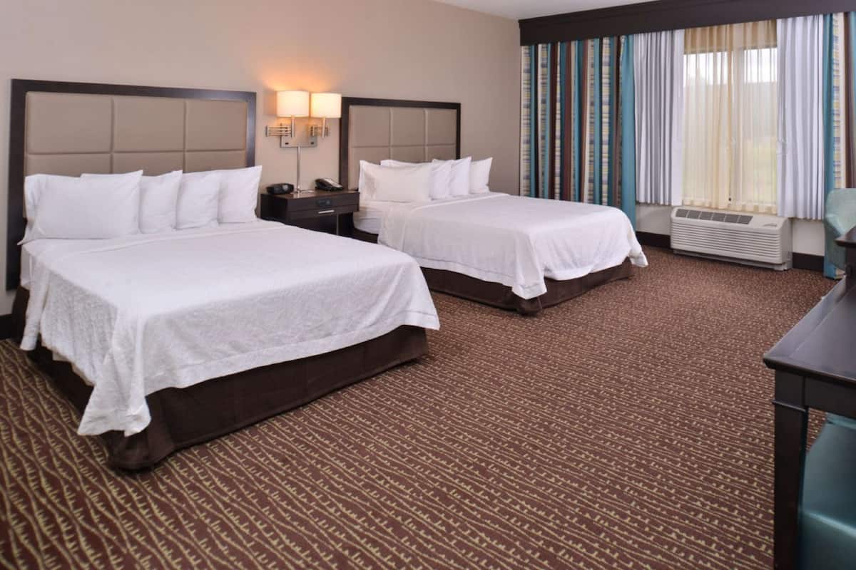 room, 2 queen beds, accessible, non smoking | blackout curtains, iron/ironing board, free wifi, bed sheets