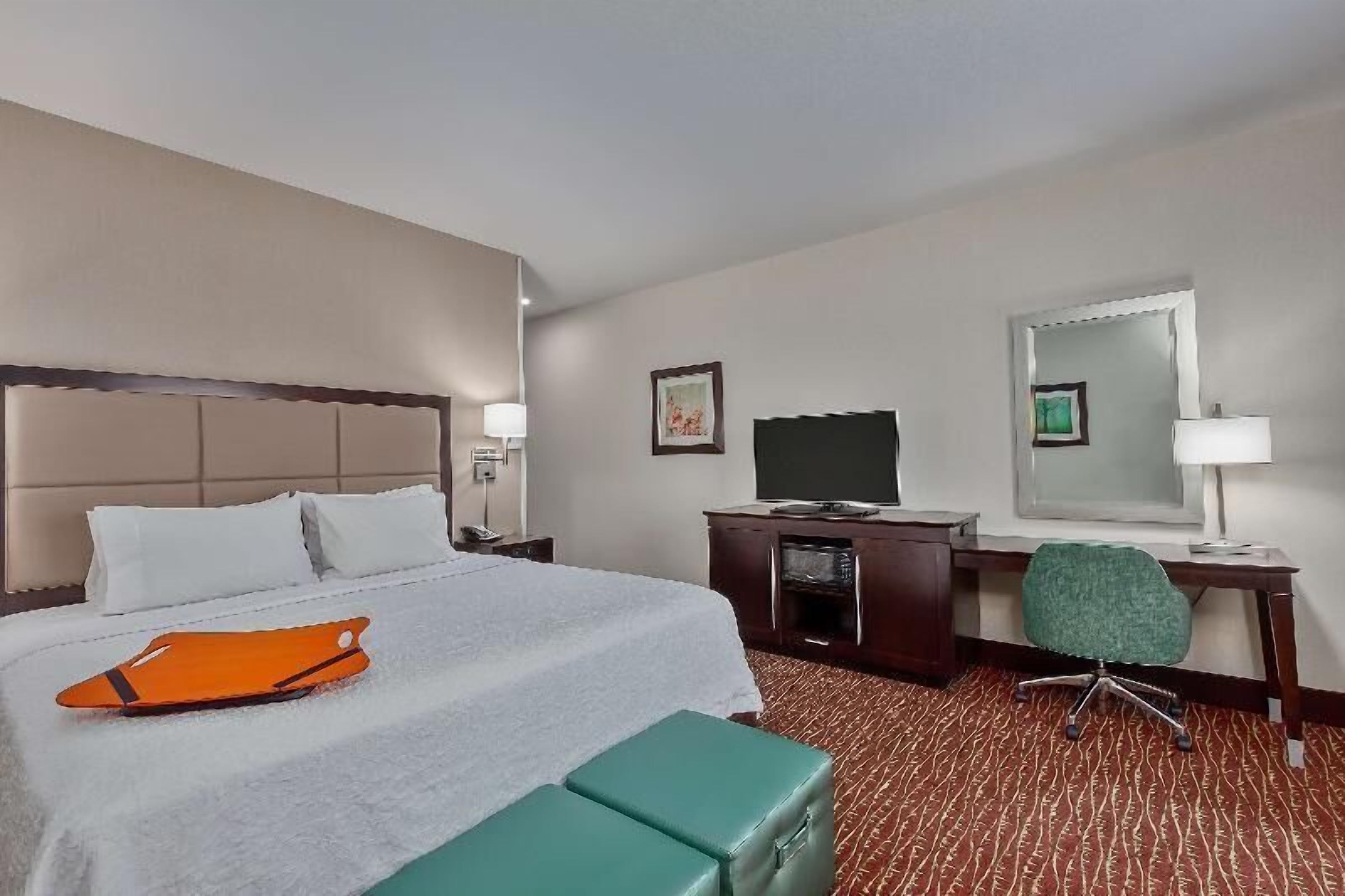 Blackout curtains, iron/ironing board, free WiFi, bed sheets