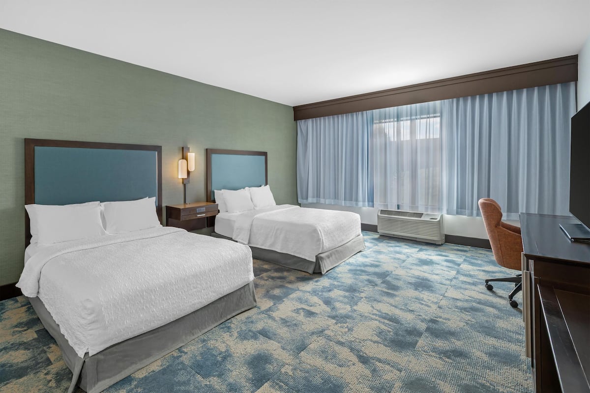 Room, 2 Queen Beds, Accessible, Non Smoking | Blackout drapes, iron/ironing board, free WiFi, bed sheets