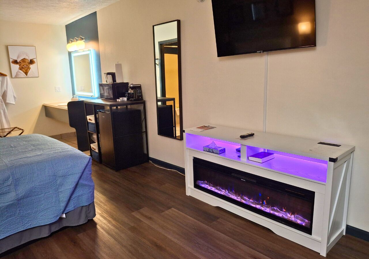 标准房, 1 张大床 | 办公桌、熨斗/熨板、免费 WiFi、床单